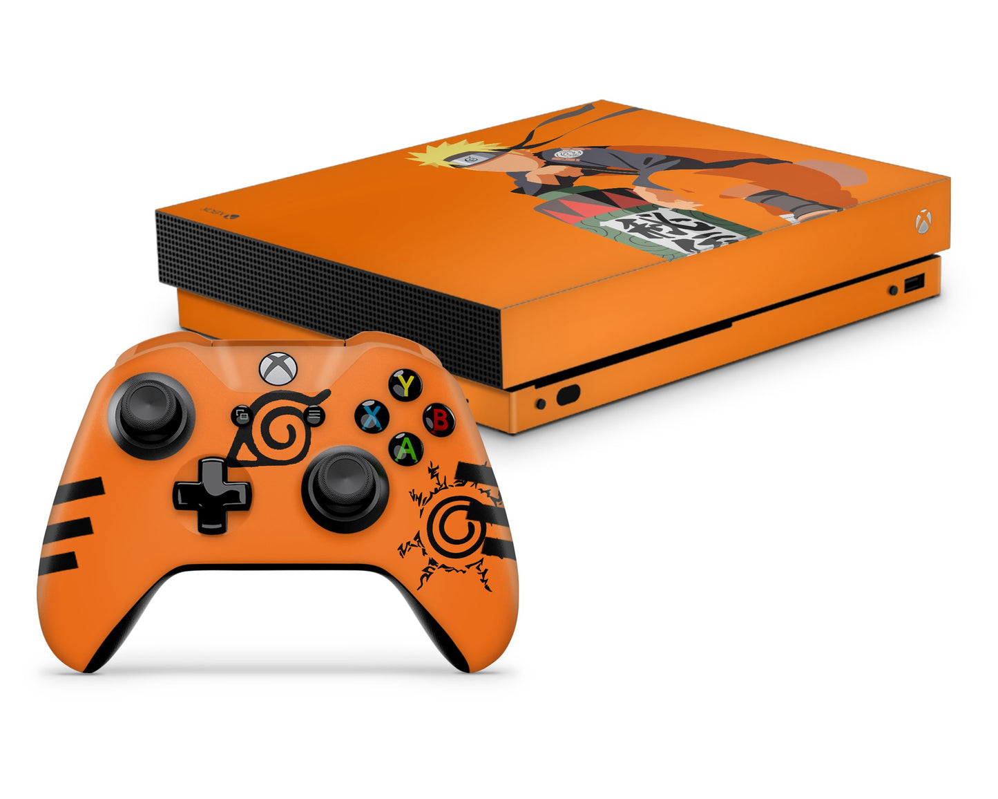Anime Town Creations Xbox One Naruto Orange Minimalist Xbox One Skins - Anime Naruto Xbox One Skin