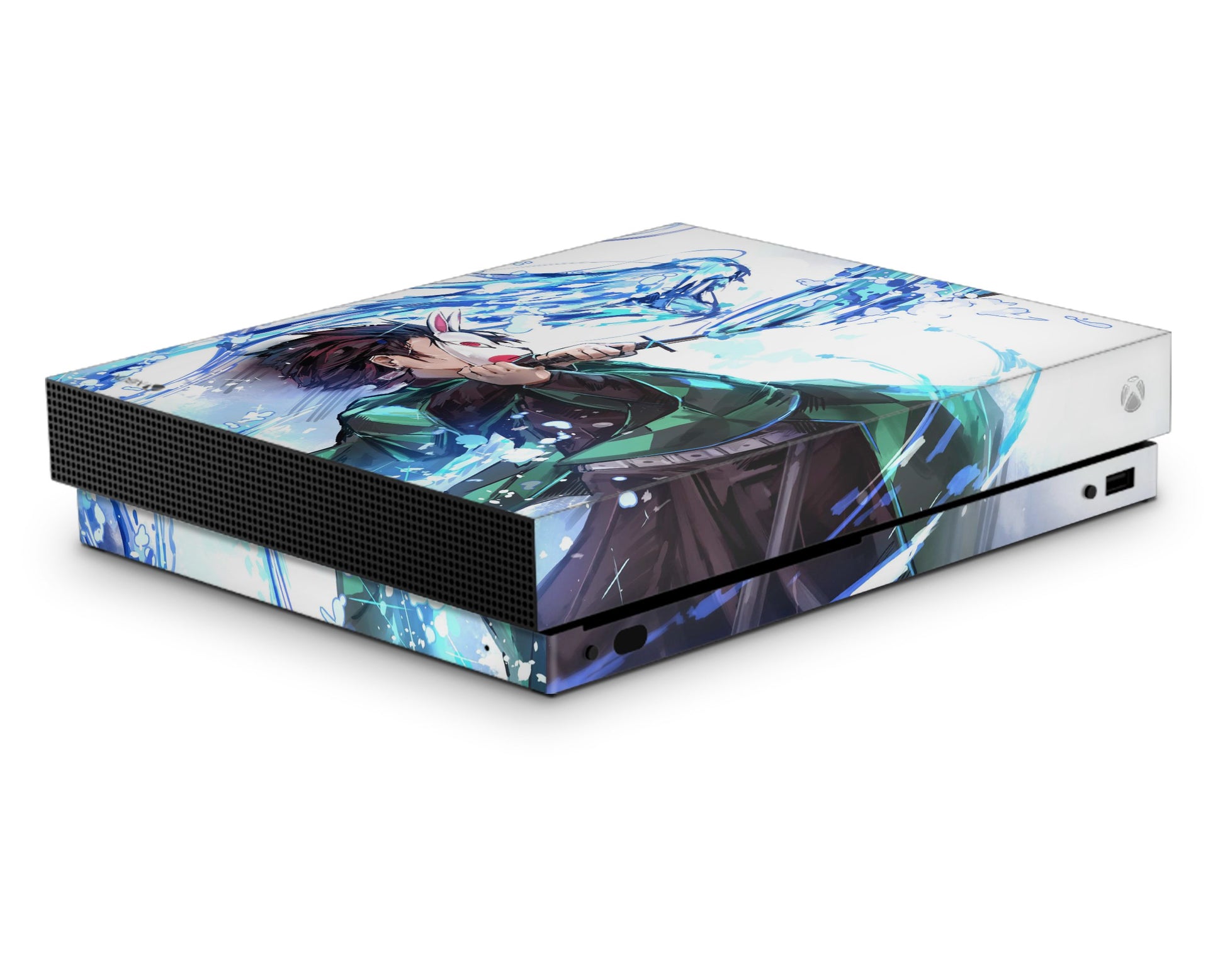 Anime Town Creations Xbox One Demon Slayer Tanjiro Water Style Xbox One S Skins - Anime Demon Slayer Xbox One Skin