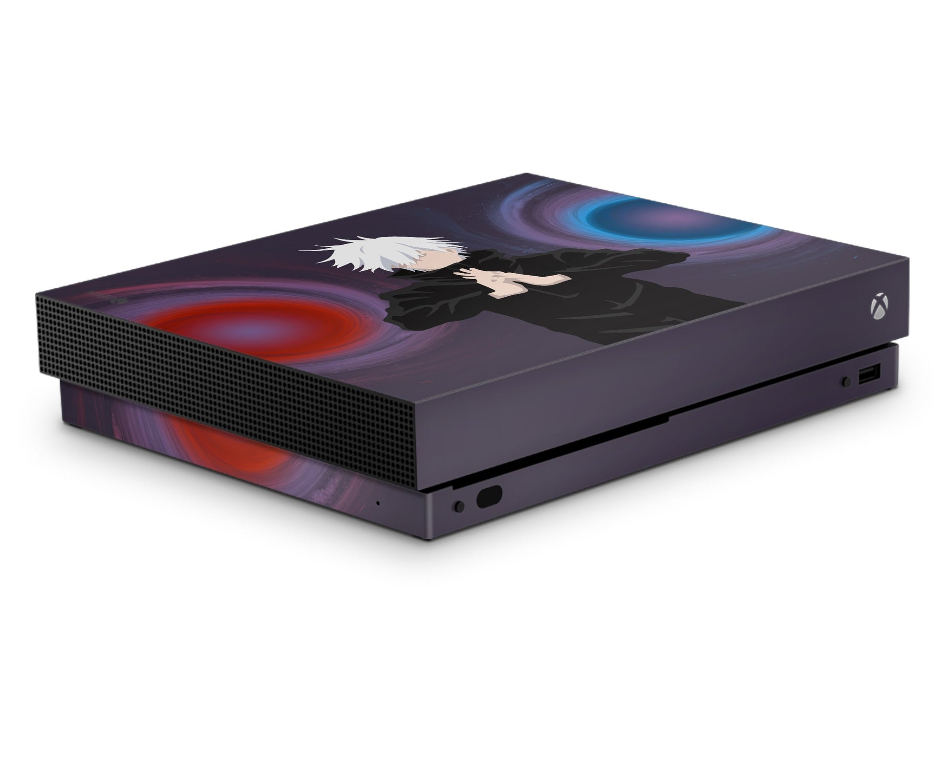 Anime Town Creations Xbox One Jujutsu Kaisen Gojo Satoru Red and Blue Xbox One S Skins - Anime Jujutsu Kaisen Xbox One Skin