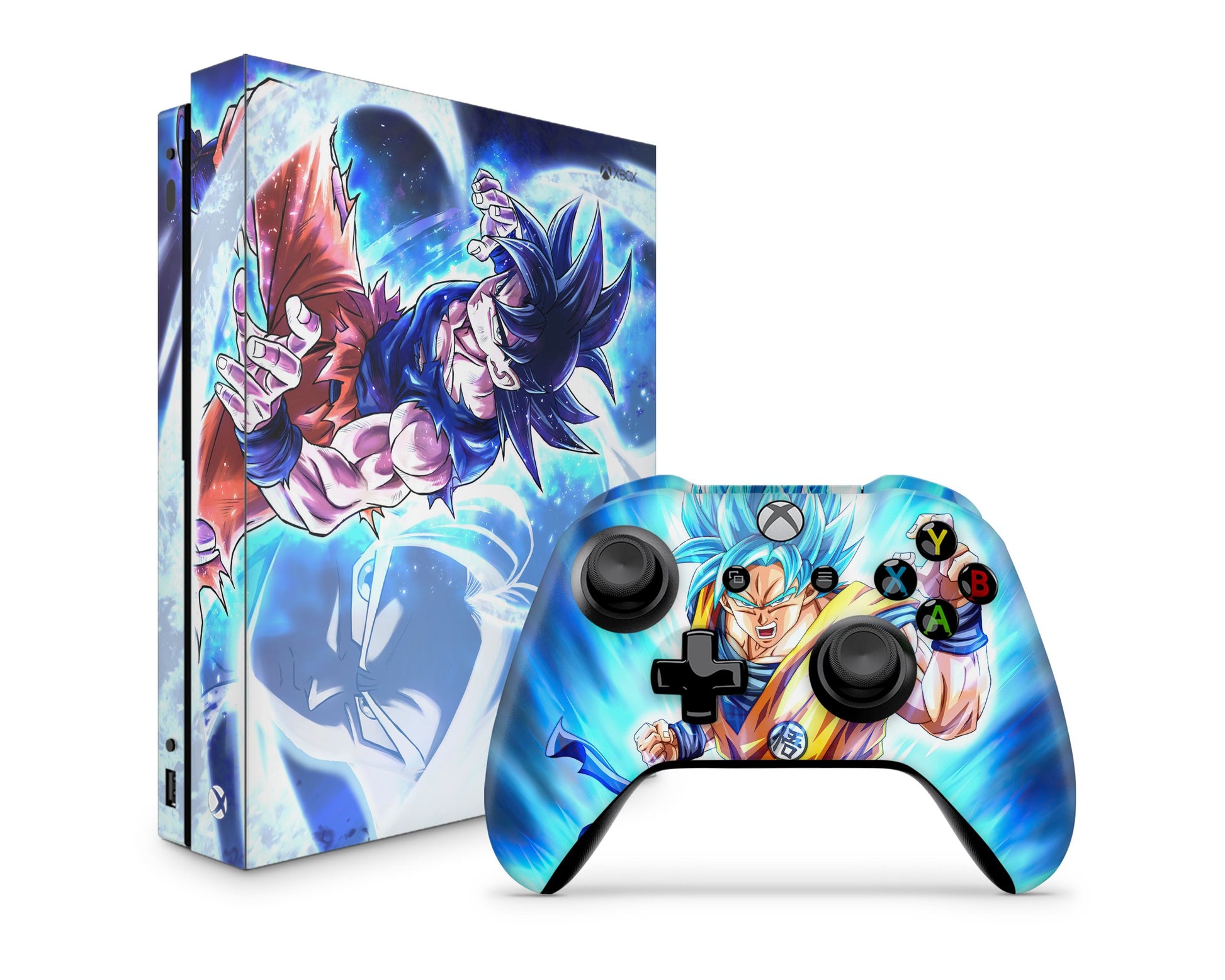 Anime Town Creations Xbox One Dragon Ball Z Goku Blue Xbox One Skins - Anime Dragon Ball Xbox One Skin