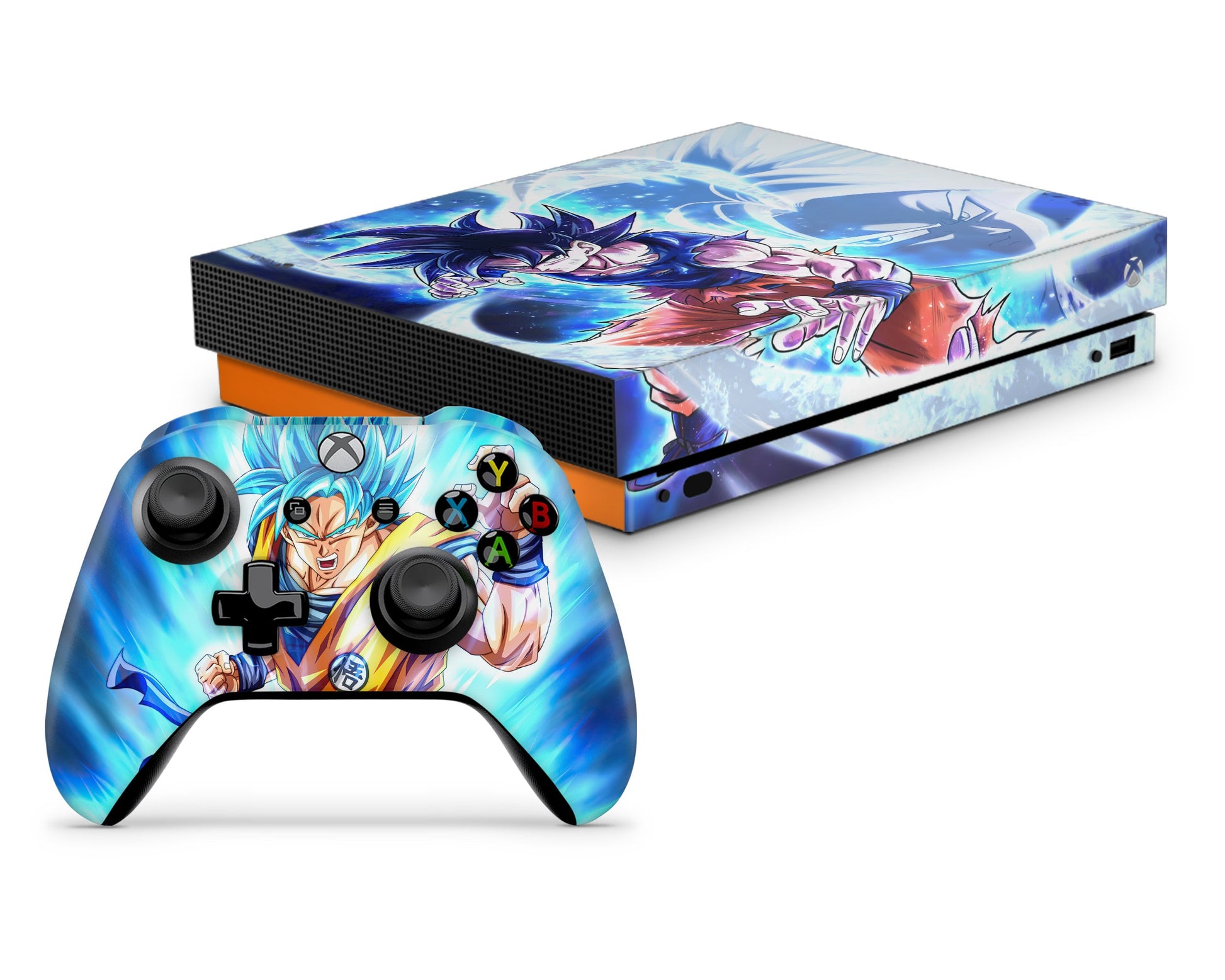 Anime Town Creations Xbox One Dragon Ball Z Goku Blue Xbox One Skins - Anime Dragon Ball Xbox One Skin