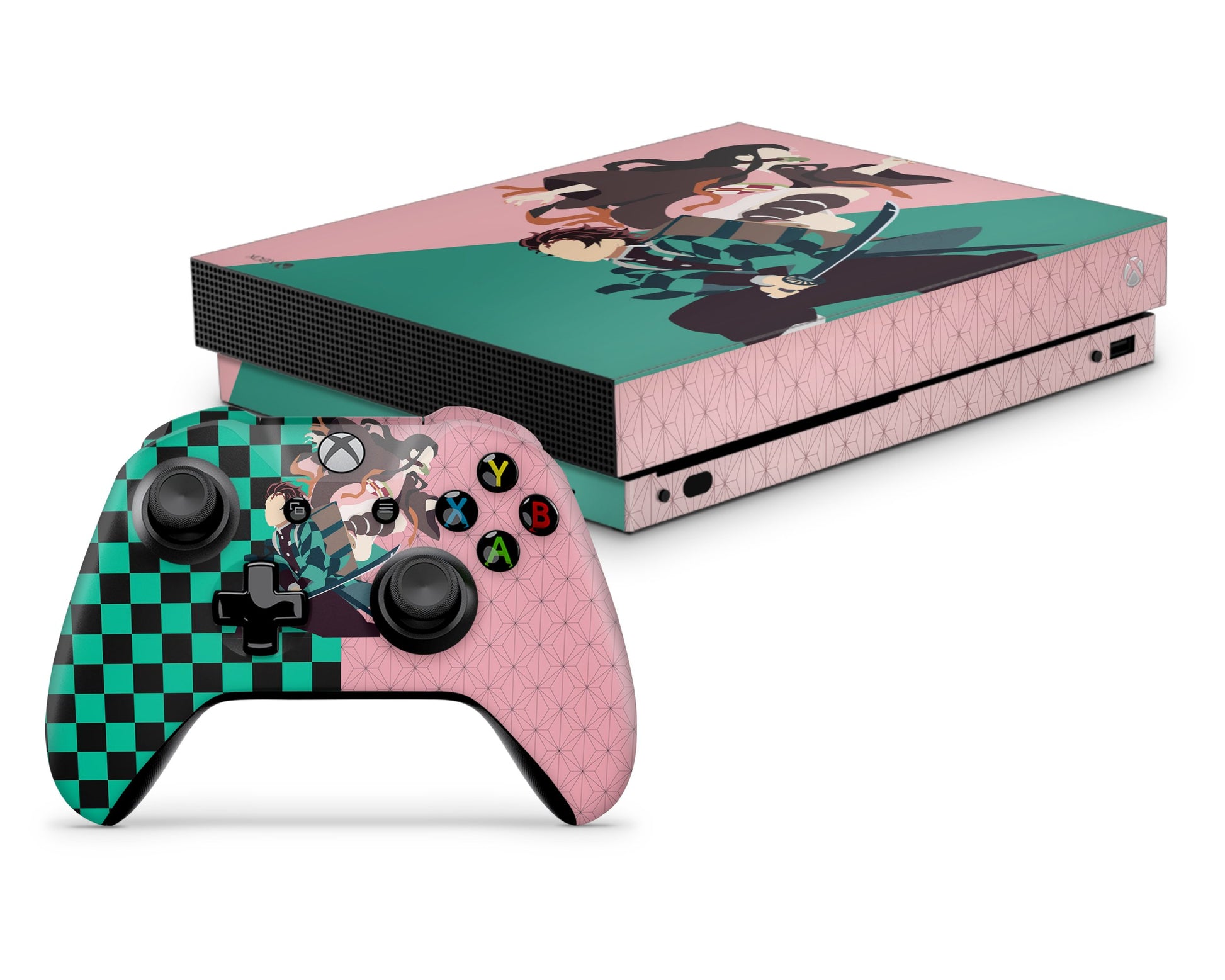 Anime Town Creations Xbox One Demon Slayer Tanjiro and Nezuko Xbox One Skins - Anime Demon Slayer Xbox One Skin