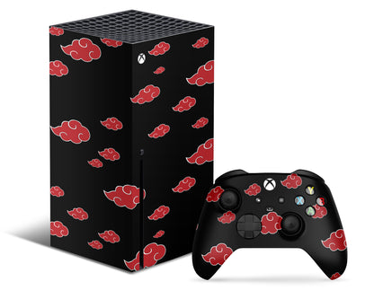 Xbox Xbox Series X Naruto Akatsuki Pattern Xbox Series S Skins - Anime Naruto & S Skin