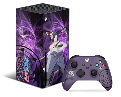 Anime Town Creations Xbox Series X Sasuke Purple Rinnegan Xbox Series X Skins - Anime Naruto & S Skin