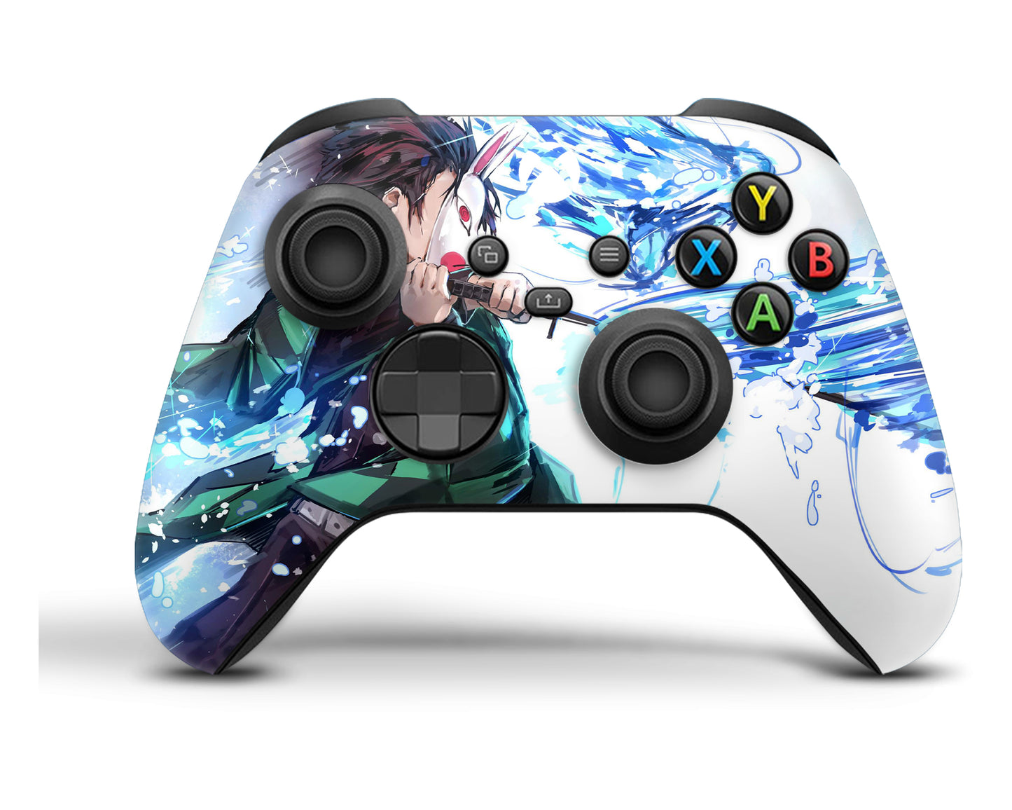Demon Slayer Tanjiro Water Breathing Style Xbox Series Controller Skin
