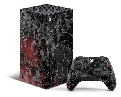 Anime Town Creations Xbox Series X Jujutsu Kaisen Black & White Xbox Series X Skins - Anime Jujutsu Kaisen Xbox Series X & S Skin