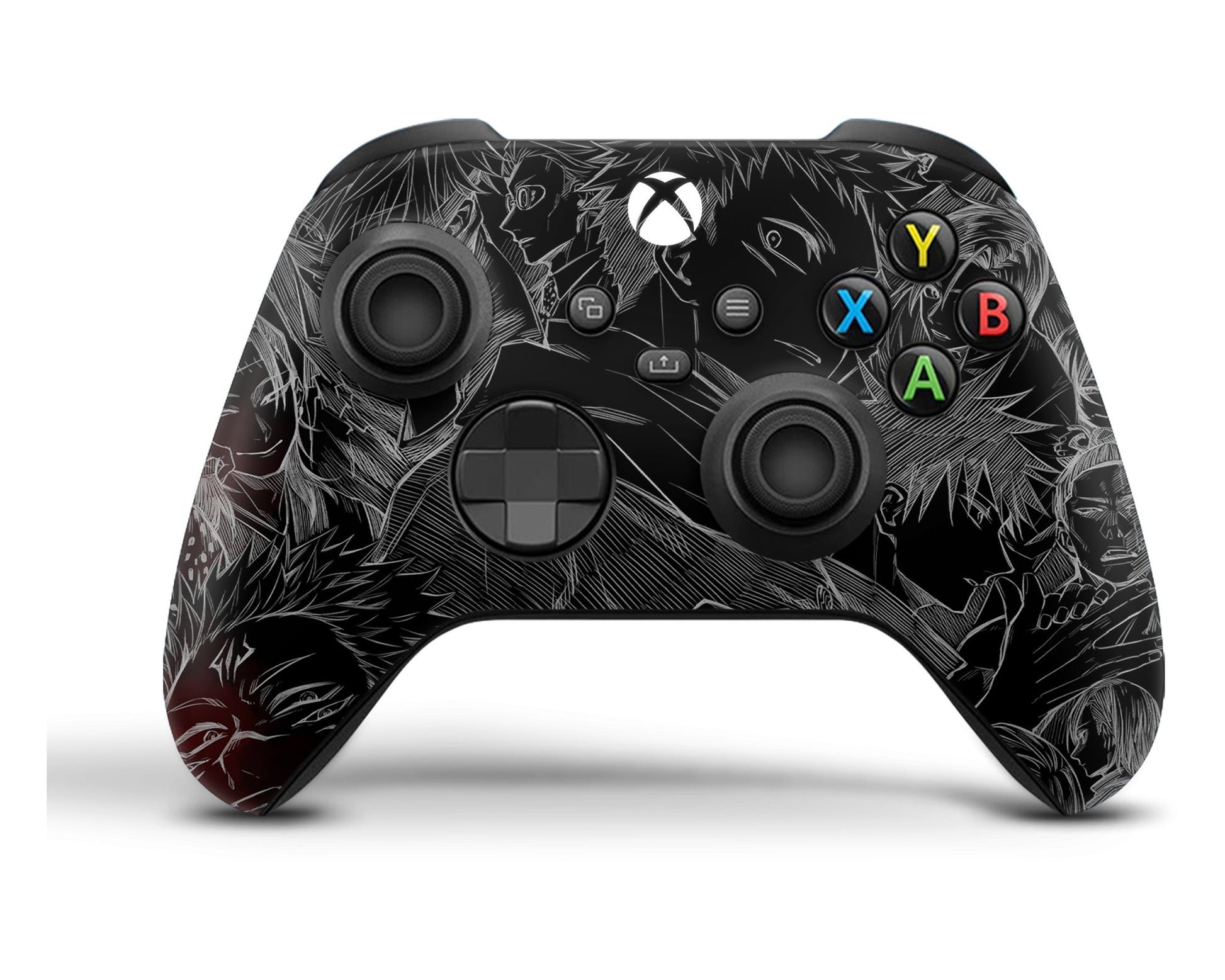 Anime Town Creations Xbox Series X Jujutsu Kaisen Black & White Xbox Series X Skins - Anime Jujutsu Kaisen Xbox Series X & S Skin