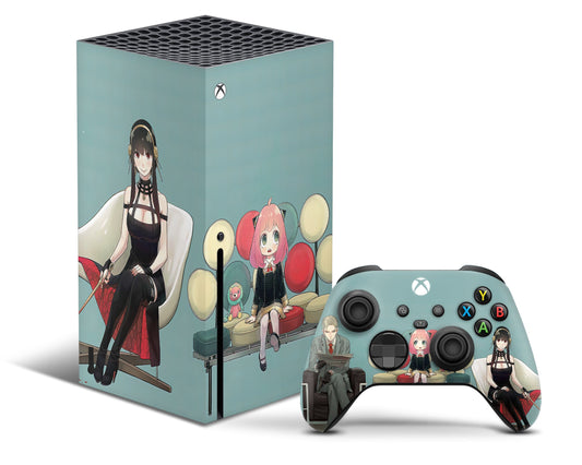 Anime Town Creations Xbox Series X Spy x Family Forger Fam Xbox Series X Skins - Anime Spy x Family Xbox Series X & S Skin