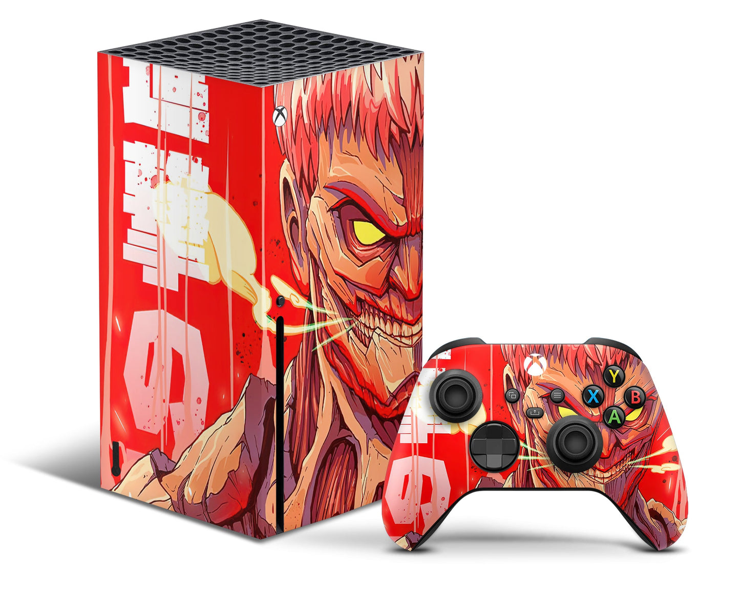 Anime Town Creations Xbox Series X Attack on Titan Armored Titan Xbox Series X Skins - Anime Attack on Titan Xbox Series X & S Skin
