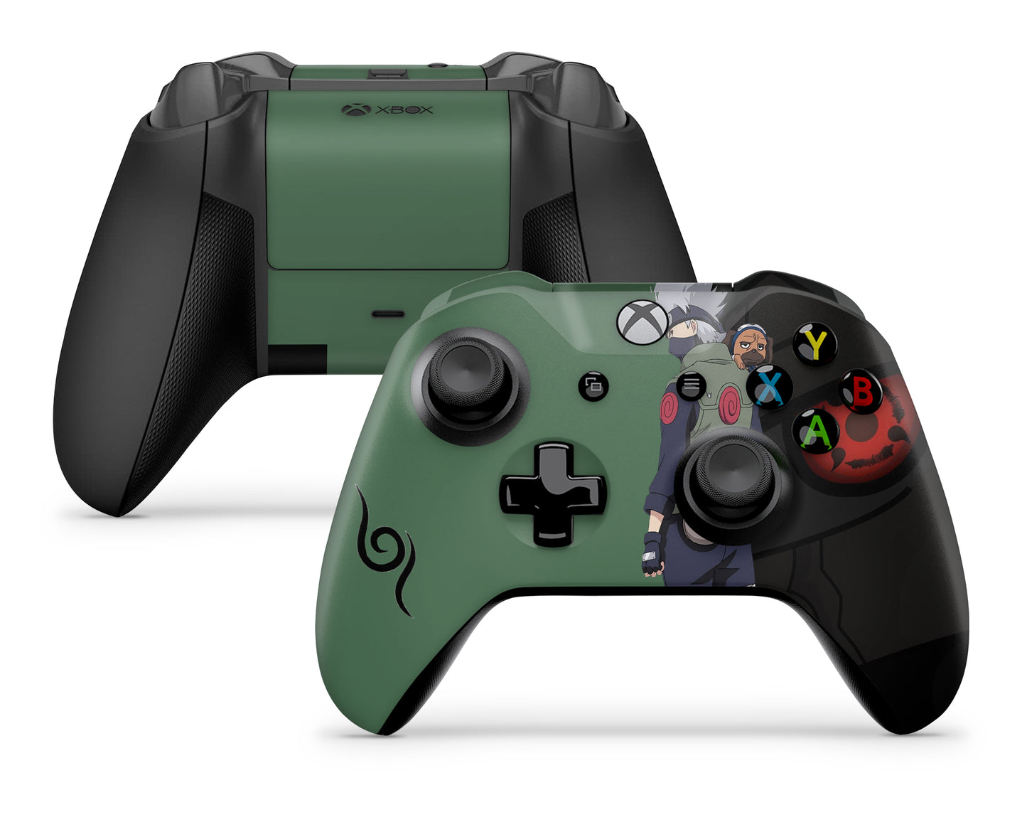 Kakashi Sharingan Dark x Green Xbox One Controller Skin