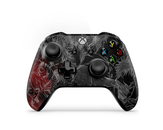 Jujutsu Kaisen Black and White Xbox One Controller Skin