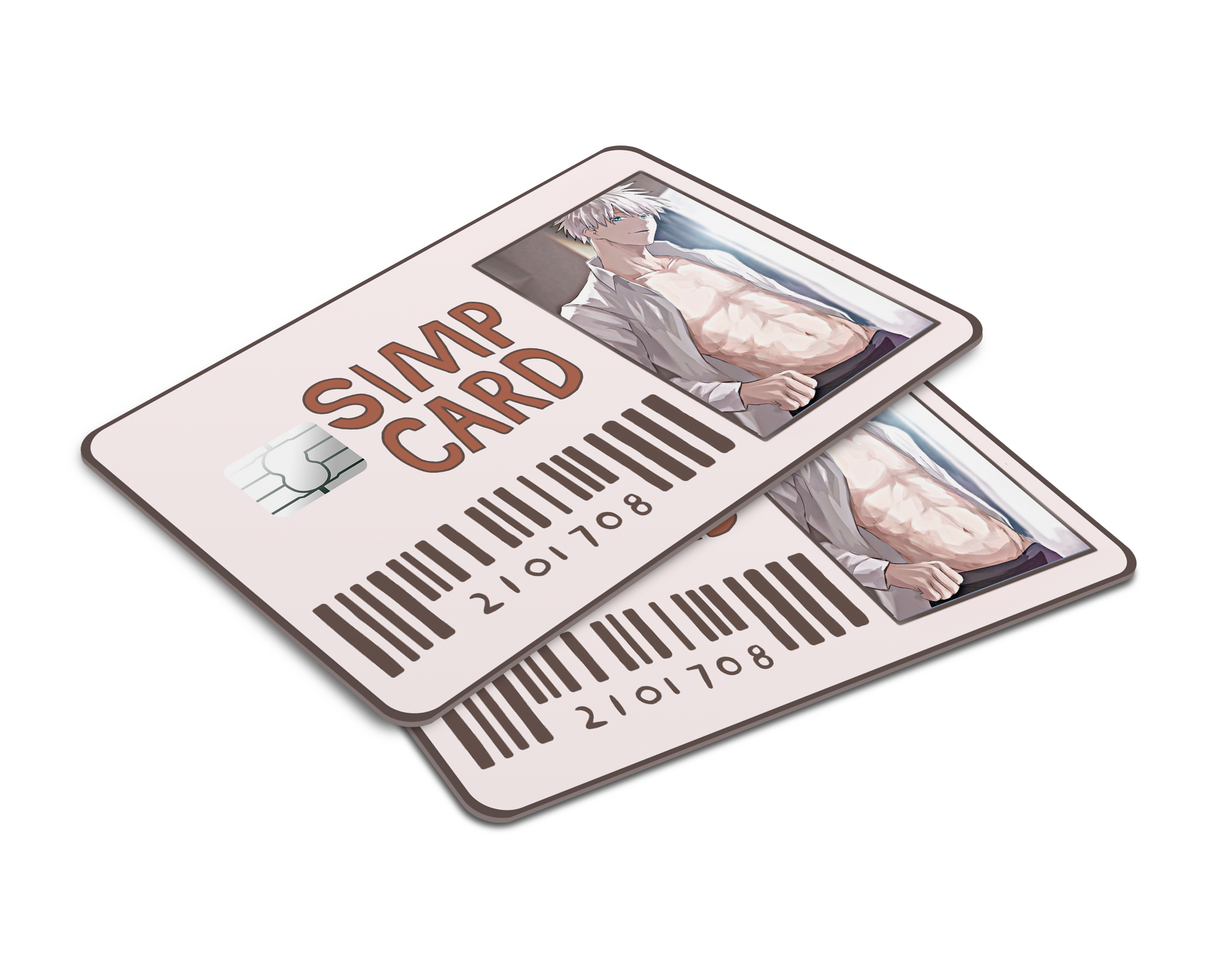 Simp Card - Send in a character! Credit Card Skin – Anime Town Creations